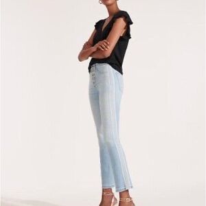 NWT Veronica Beard Carolyn High Rise Baby Boot w/Tux in Aire SZ 26/2